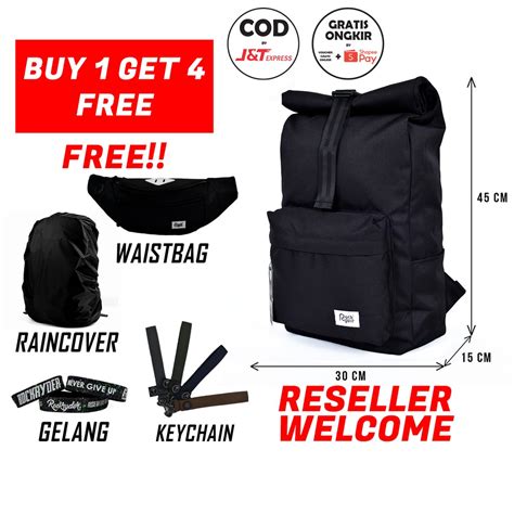 Jual RO 01 Tas Ransel Backpack Rockryder Gendong Distro Bag Pack Pria