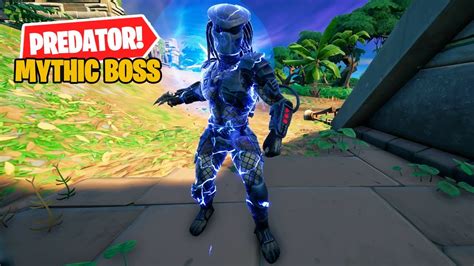 New Predator Mythic Boss And Predators Cloaking Device Mythic Weapon Fortnite V1521 Update