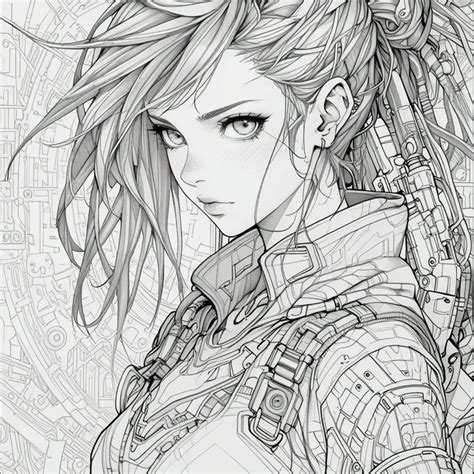 elegant anime  art coloring pages leonardo prompt promptsideascom
