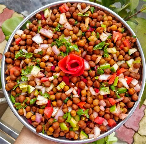 Chana Chaat Kala Chana Chaat Black Chickpea Salad Recipe Breakfast Care