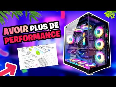 Augmenter Les Performances De Son Pc Avoir Plus De Fps Youtube