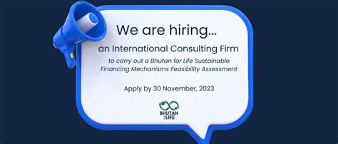 Hiring Of International Consulting Firm To Carry Out A Feasibility