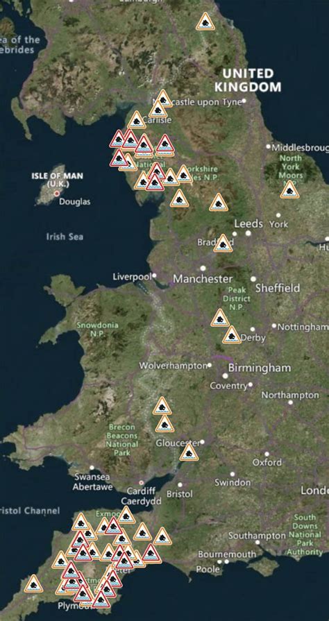 Flood Warnings Mapped Is Your Area At Risk Of Flooding 126 Alerts