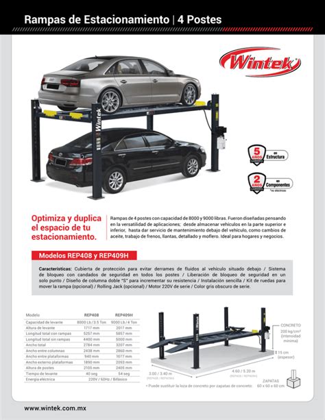 Rampas De Estacionamiento 4 Postes