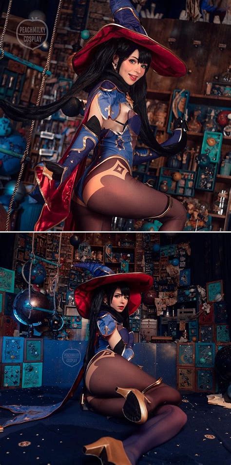 Genshin Impact Mona Cosplay By Peachmilky In 2021 Cosplay Wonder Woman Superhero