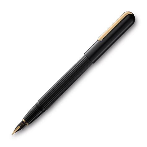 Lamy Imporium Fountain Pen – Matte Black, Gold Trim – The Nibsmith