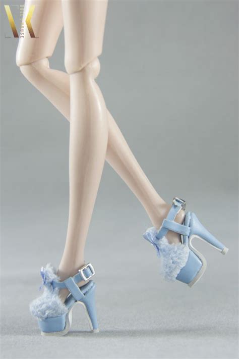 Eva Shoes Blue Fits 12″ Frbarbiemomokoetc Doll Peddlar