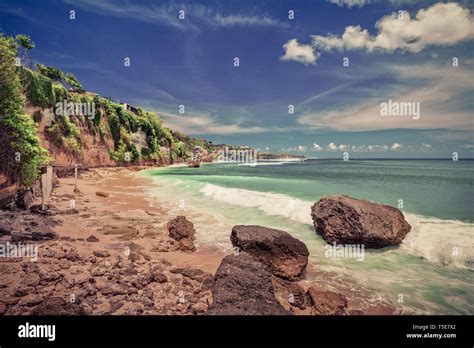 Tropical Beach Pantai Cemongkak In Bali Indonesia Stock Photo Alamy