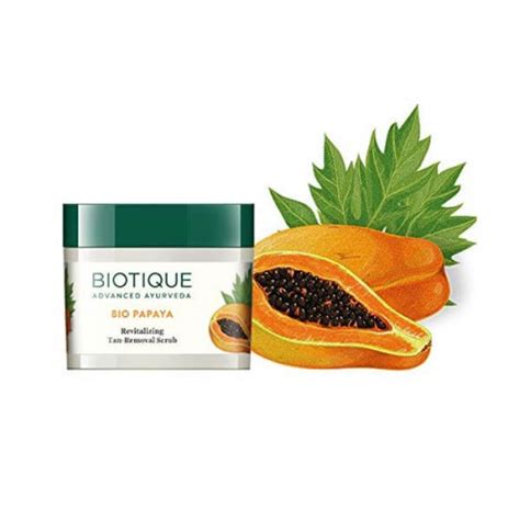 Biotique Bio Papaya Scrub 75g Bio Saffron Nourishing Day Cream 50g