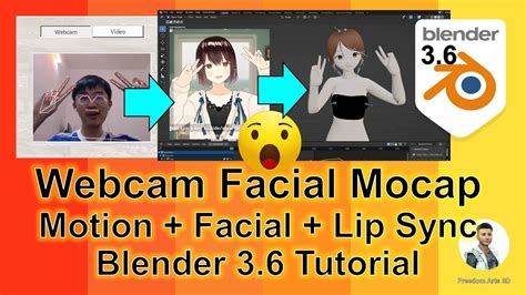 Webcam Facial Mocap Lip Sync Facial Motion Blender 3 6 Webcam