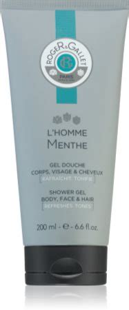 Roger Gallet L Homme Menthe Gel De Ducha Refrescante Notino Es