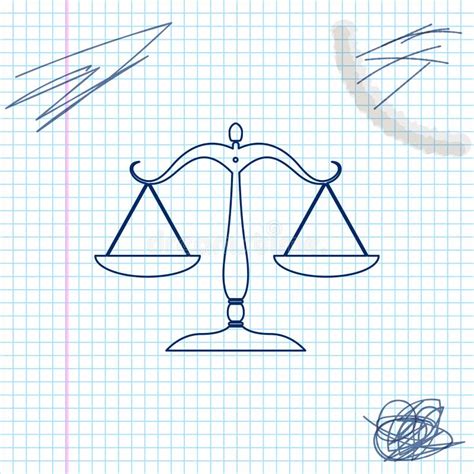 Scales Justice Sketch Stock Illustrations 458 Scales Justice Sketch