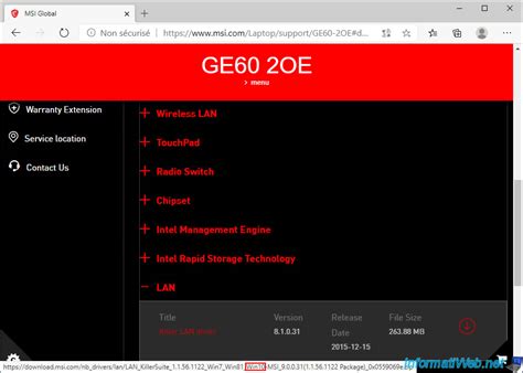 Installer Windows Sur Son Pc Portable Msi Ge Oe Page Divers