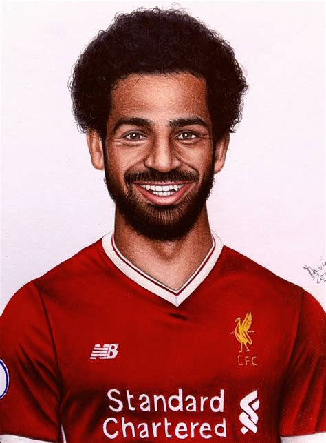 PRINT of Mohamed Salah Drawing | Etsy