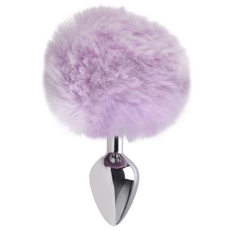 Plug Anal Médio Aço Pompom Coelho Sexy Import Gall