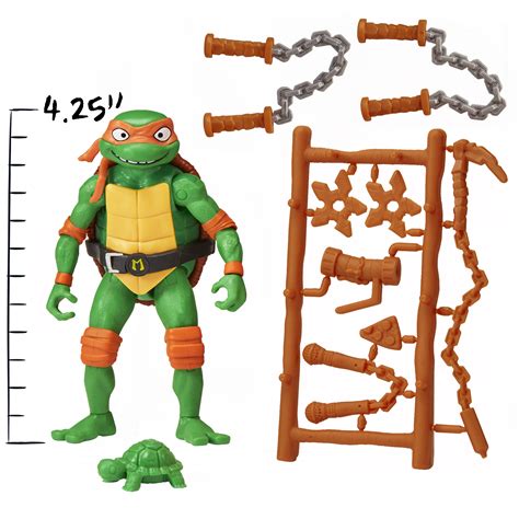 Teenage Mutant Ninja Turtles Mutant Mayhem 425” Michelangelo Basic Action Figure By Playmates