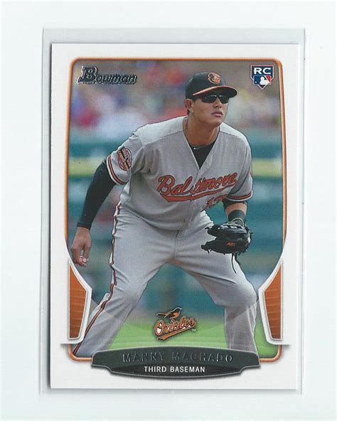 Bowman Manny Machado Rc Rookie Orioles Padres Ebay