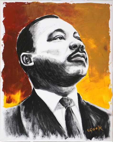 Martin Luther King Jr Portrait By Chris Cook Acrylic Painting 16 X20 Georgia Artist