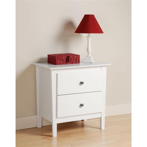 Berkshire 2 Drawer Night Stand - Color:Espresso-Color:White - Walmart.com