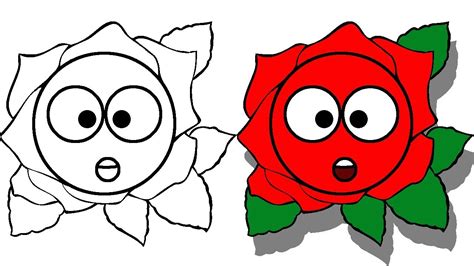 How to draw a rose cartoon youtube jpg – Clipartix