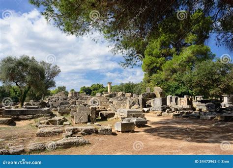 Origen De Grecia Olympia De Los Juegos Olímpicos Imagen de archivo