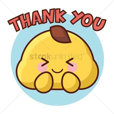 Cartoon Character Saying Thank You Vector Image 1957207 Stockunlimited