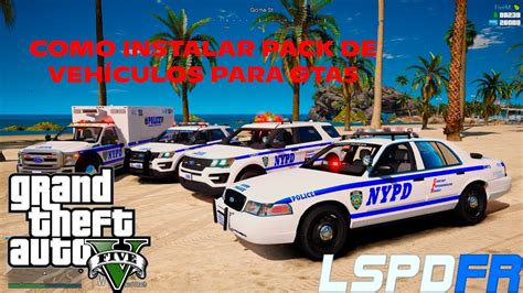 COMO INSTALAR CORRECTAMENTE PACK DE VEHÍCULOS GTA5 LSPDFR YouTube