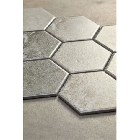 Velour Hexagon Matt Ceramic Mosaic Tile Temple Webster