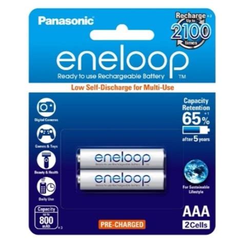 Panasonic Eneloop Aaa Rechargeable Battery Pcs Mah Bk Mcce Bt