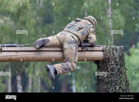 a german soldier trained on assault course Stock Photo - Alamy