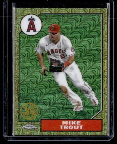 Topps Chrome Mojo Refractor Mike Trout Ebay