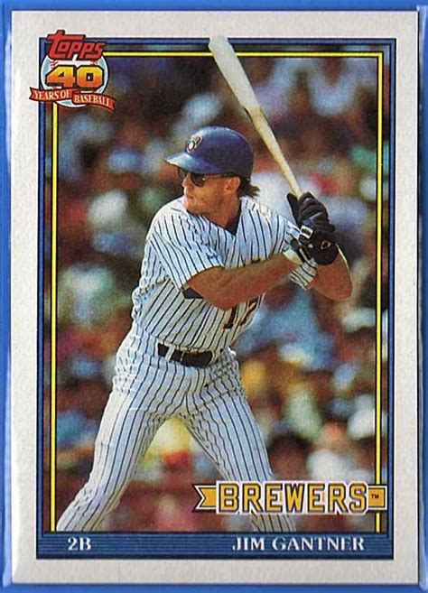 Topps Jim Gantner Milwaukee Brewers Ebay