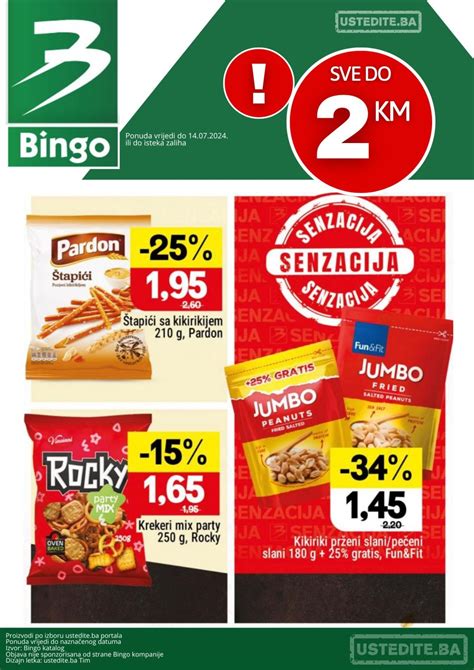 Bingo Sve Do Km Sni Enje Do Ustedite Ba