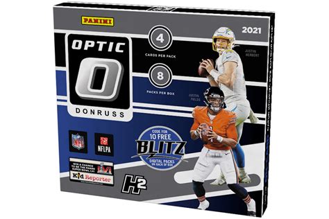 2021 Panini Donruss Optic Football H2 Hobby Hybrid Box 2021 Mx