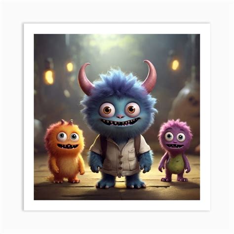 Monsters, Inc Art Print by UrbanElegance - Fy