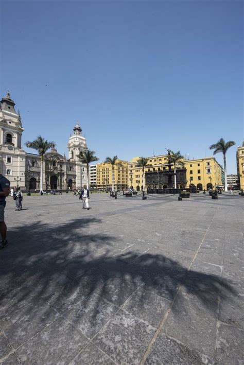 Lima S Plaza Mayor Or Plaza De Armas De Lima Water Fountain Peru