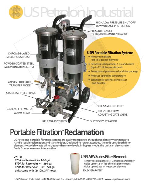 Portable Oil Filtration US Petrolon Industrial