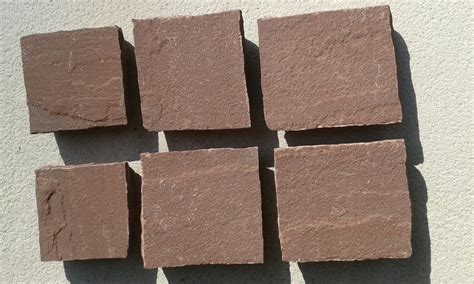 Outdoor Red Mandana Sandstone Cobbles For Landscaping At Rs 3750 Tonne