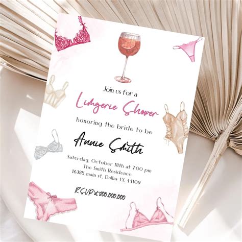 The 15 Best Lingerie Party Invitations For Your Shower