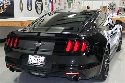 Matte Vinyl Racing Stripes Ford Mustang Zilla Wraps Ford Mustang Vinyl Racing Stripes