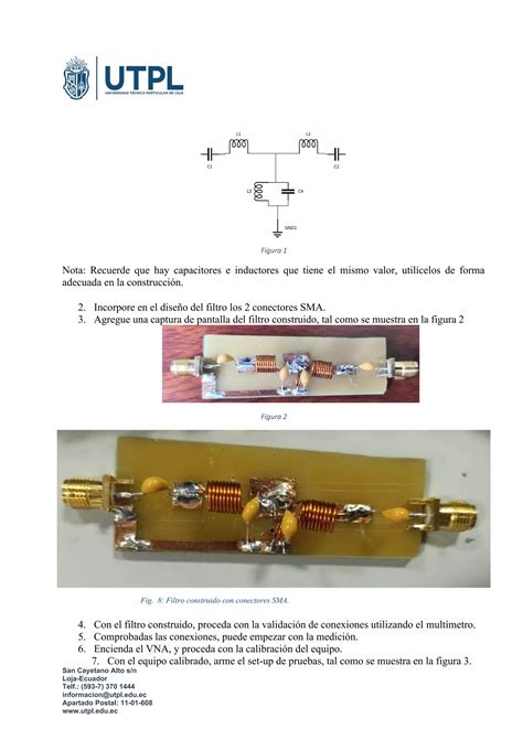 Diseño Y Construcción Un Filtro Pasa Banda De 3er Orden Pdf