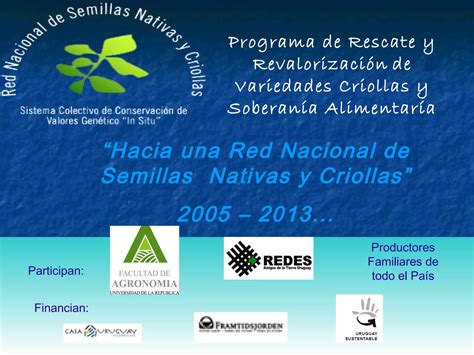 Presentación Programa Nacional De Semillas Nativas Y Criollas 2013 Ppt