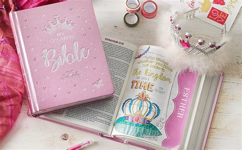 Esv Holy Bible My Creative Bible For Girls Pink Faux Leather