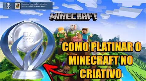 Glitch De Como Platinar O Minecraft No Criativo Melhor Bug Do Momento