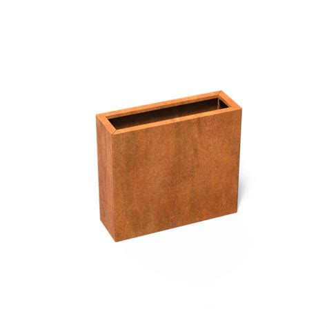 Pot Rectangulaire Andes Connect Kit Sans Fond En Acier Corten