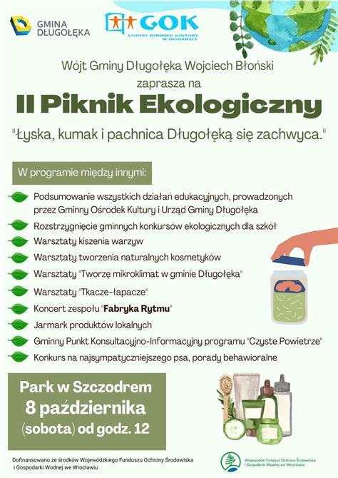 II Piknik Ekologiczny już 8 października w parku w Szczodrem Gmina