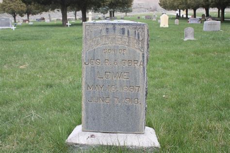 Walter Joseph Lowe 1897 1913 Mémorial Find A Grave