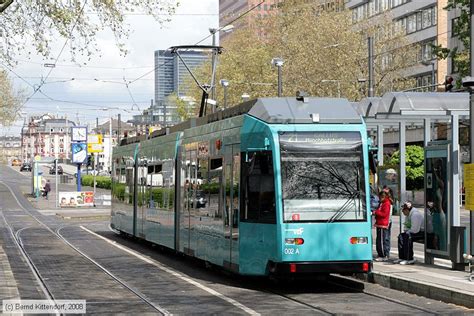 Deutschland Stra Enbahn Frankfurt Am Main Triebwagen