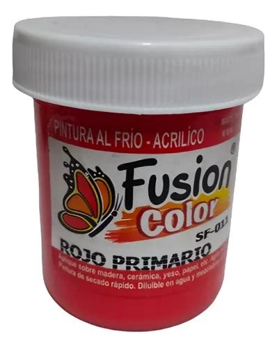 Pintura Al Frio Fusion Color X60 Ml Rojo Primario