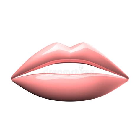 Pink Lips Stock Illustration Illustration Of Light Pink 49933470